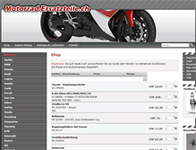 Tablet Screenshot of motorrad-ersatzteile.ch